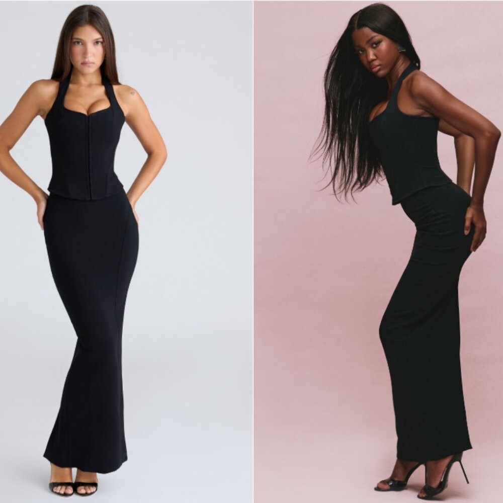 House of CB The Halter Neck & Maxi Skirt Set NWT XS
